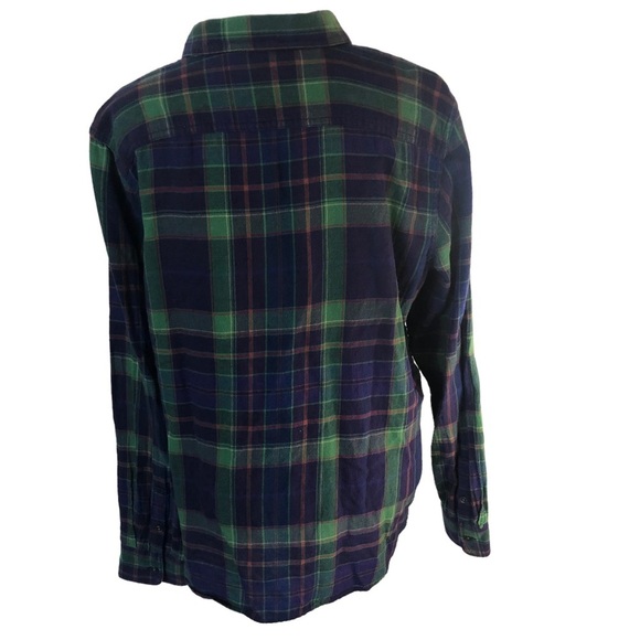 Chaps L/XL Flannel Shirt Button up Long Sleeves - Picture 4 of 6
